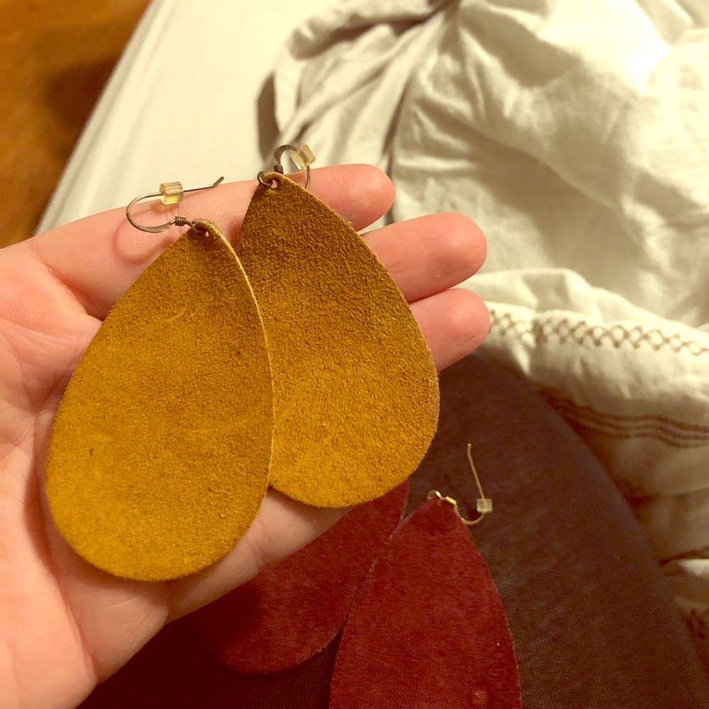 Nickel & Suede earrings